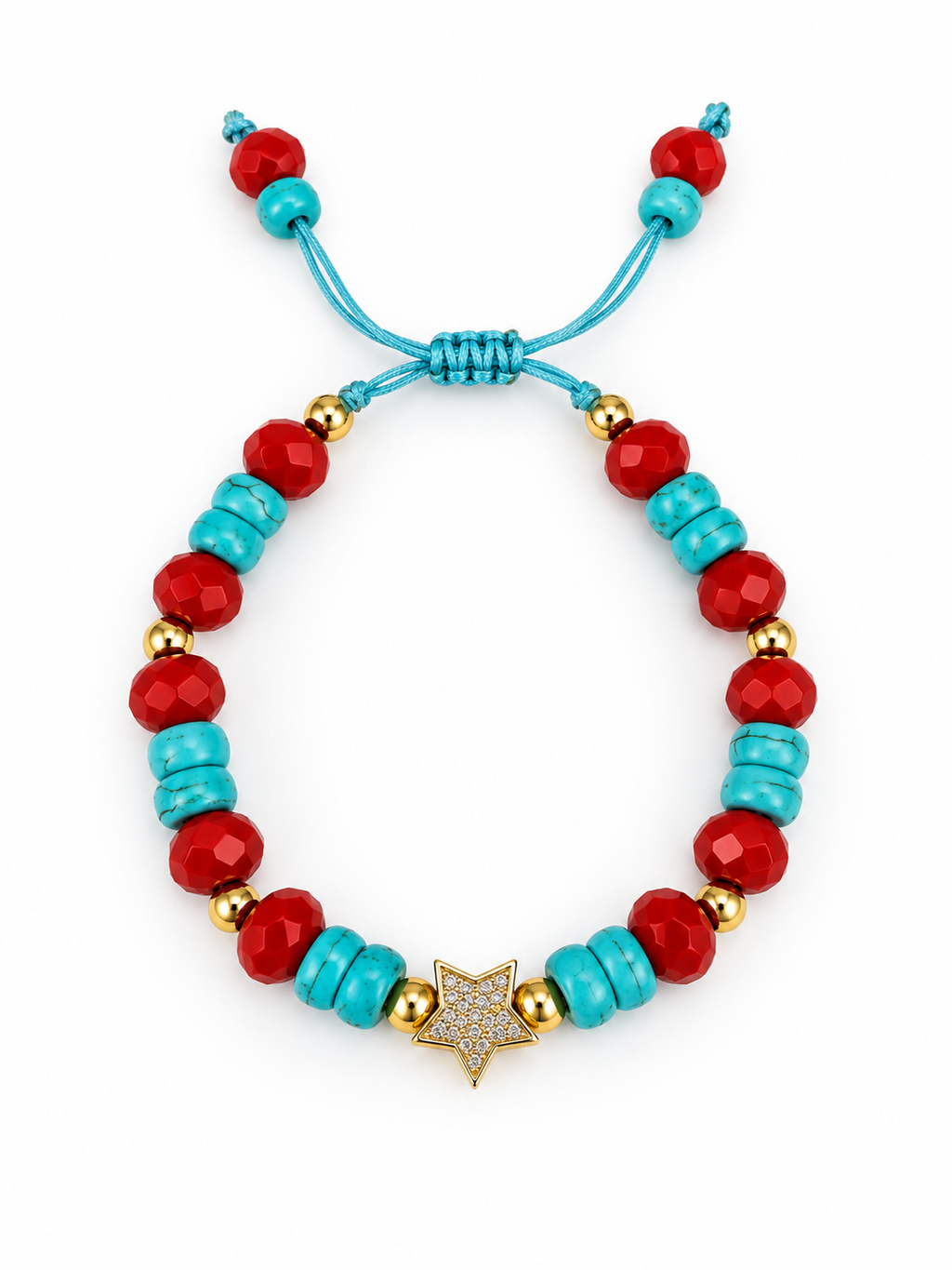 Red & Turquoise Artisan Bracelet Collection