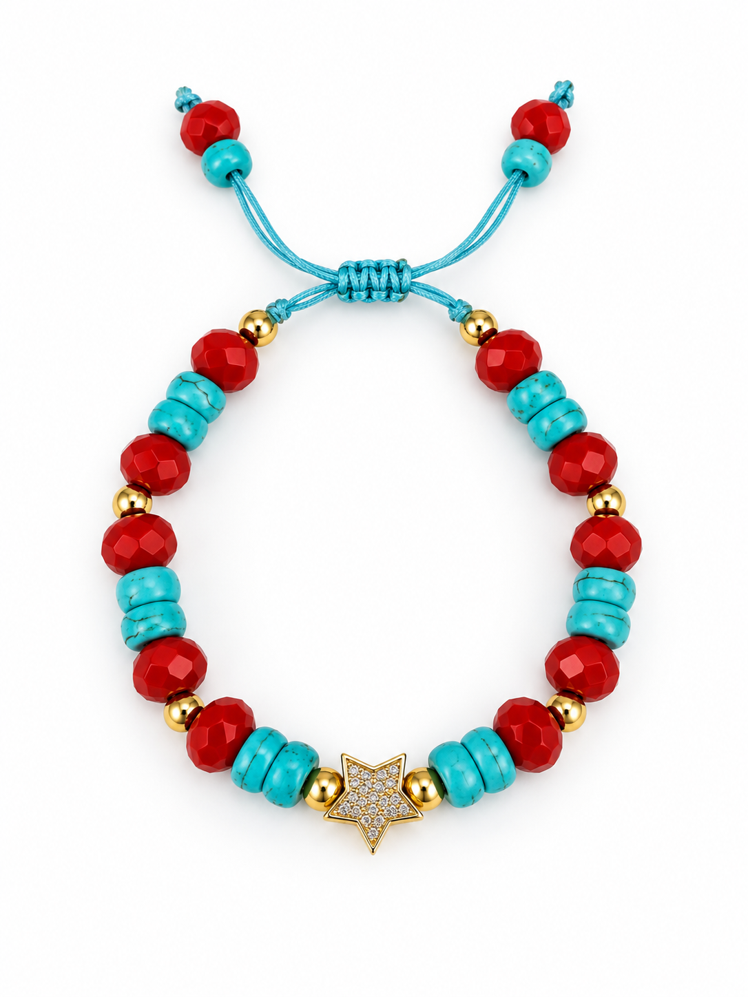 Red & Turquoise Artisan Bracelet Collection