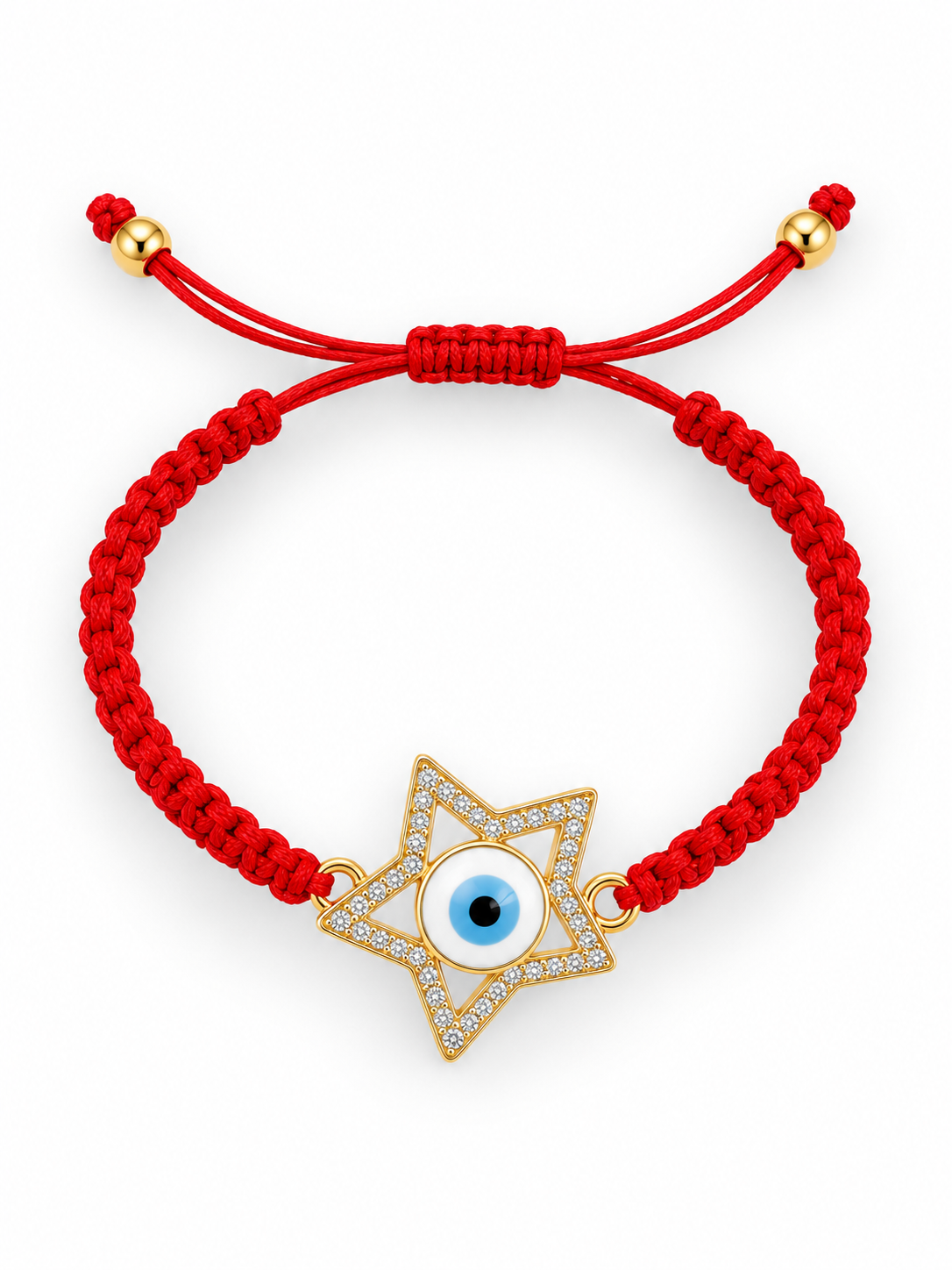 Red Handcrafted Evil Eye Bracele