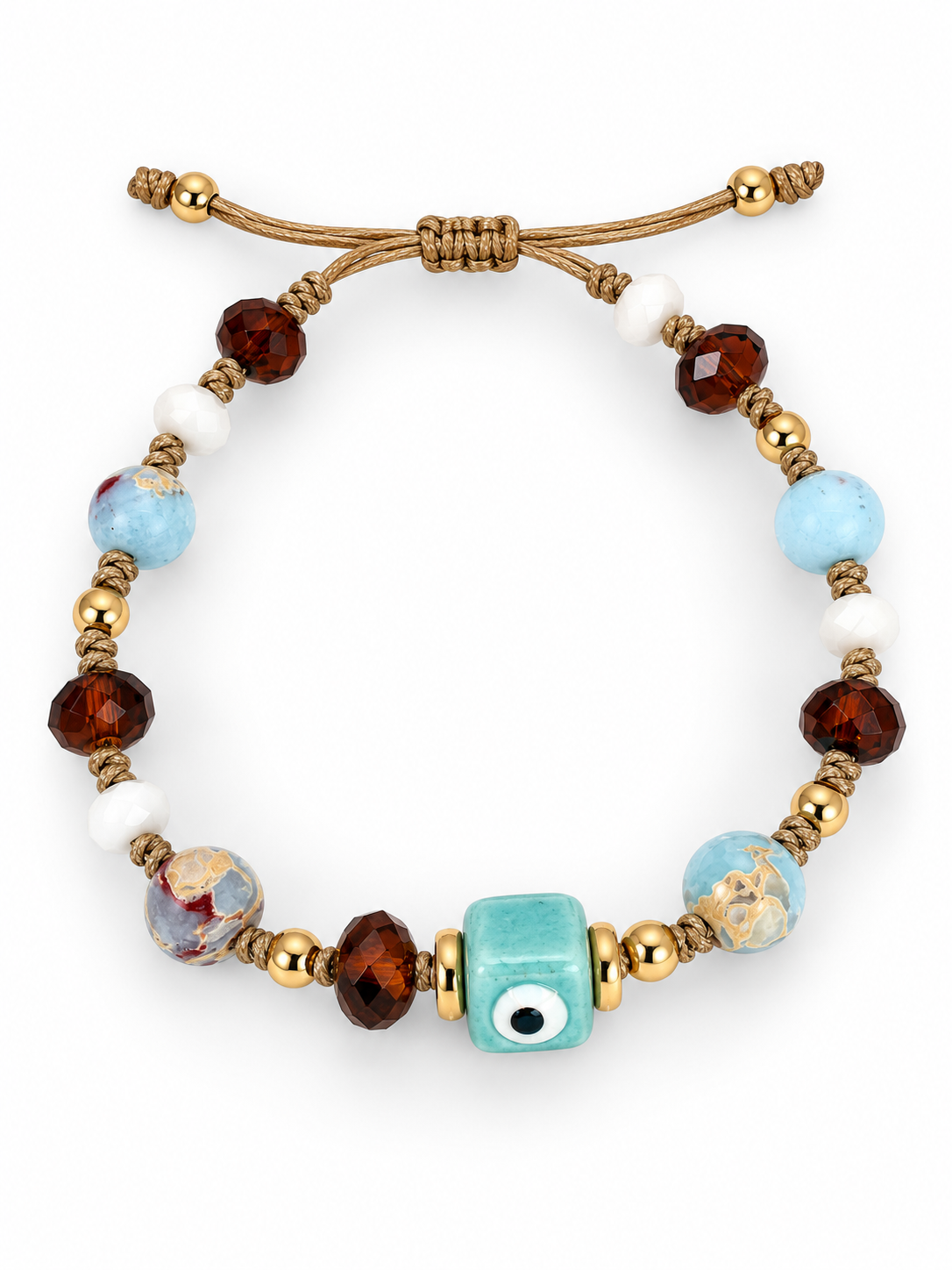 Mixed Stone & Crystal Charm Bracelets
