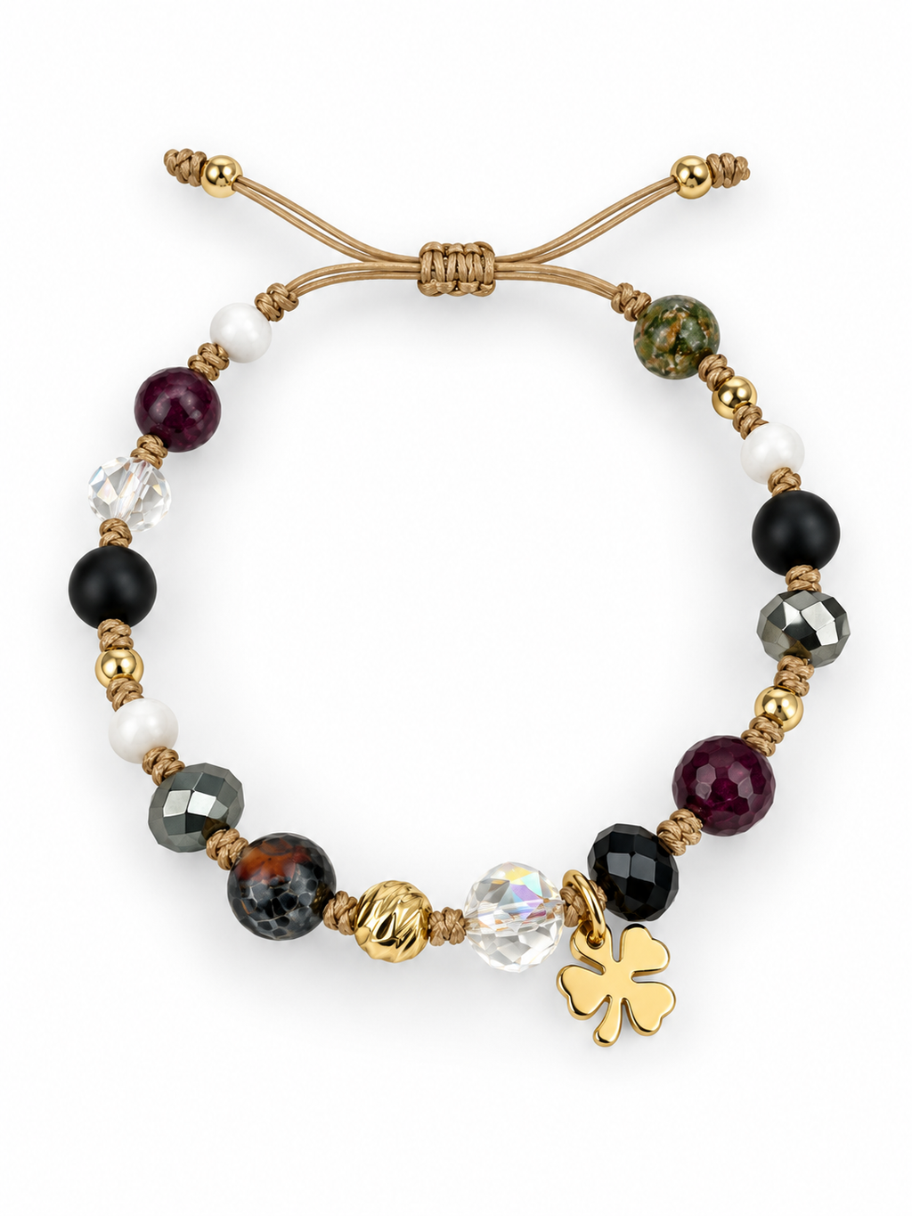 Mixed Stone & Crystal Charm Bracelets