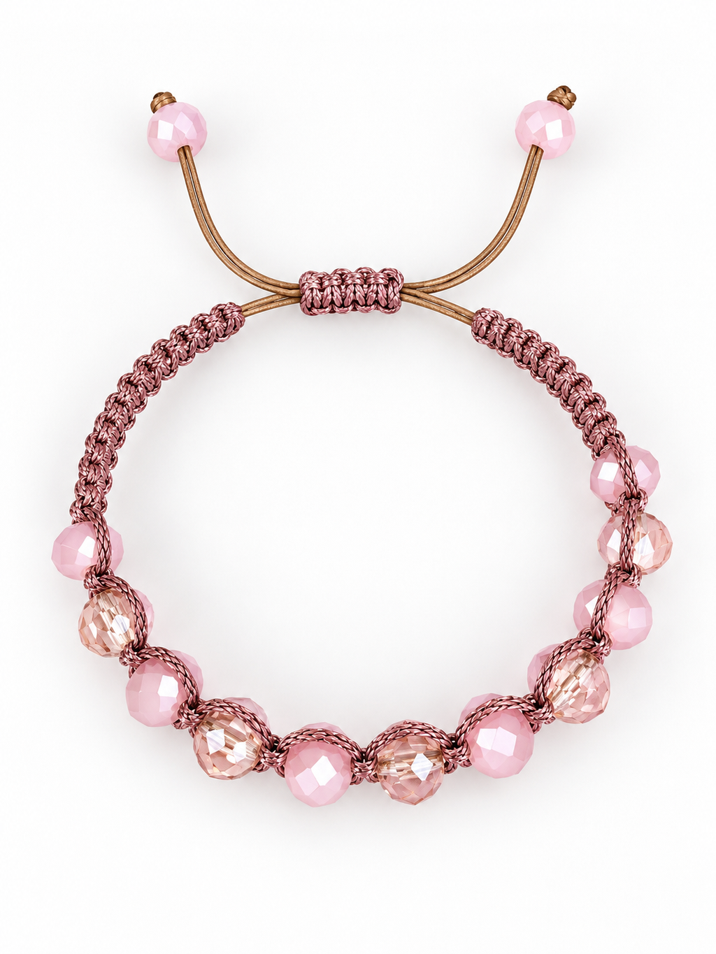 Multicolor Crystal Woven Bracelet