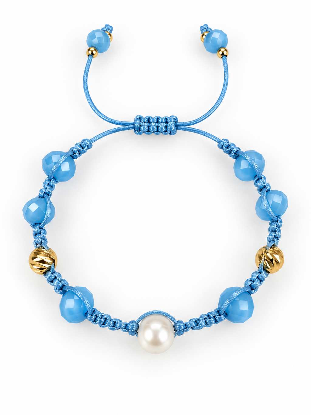 Multicolor Crystal Woven Bracelet
