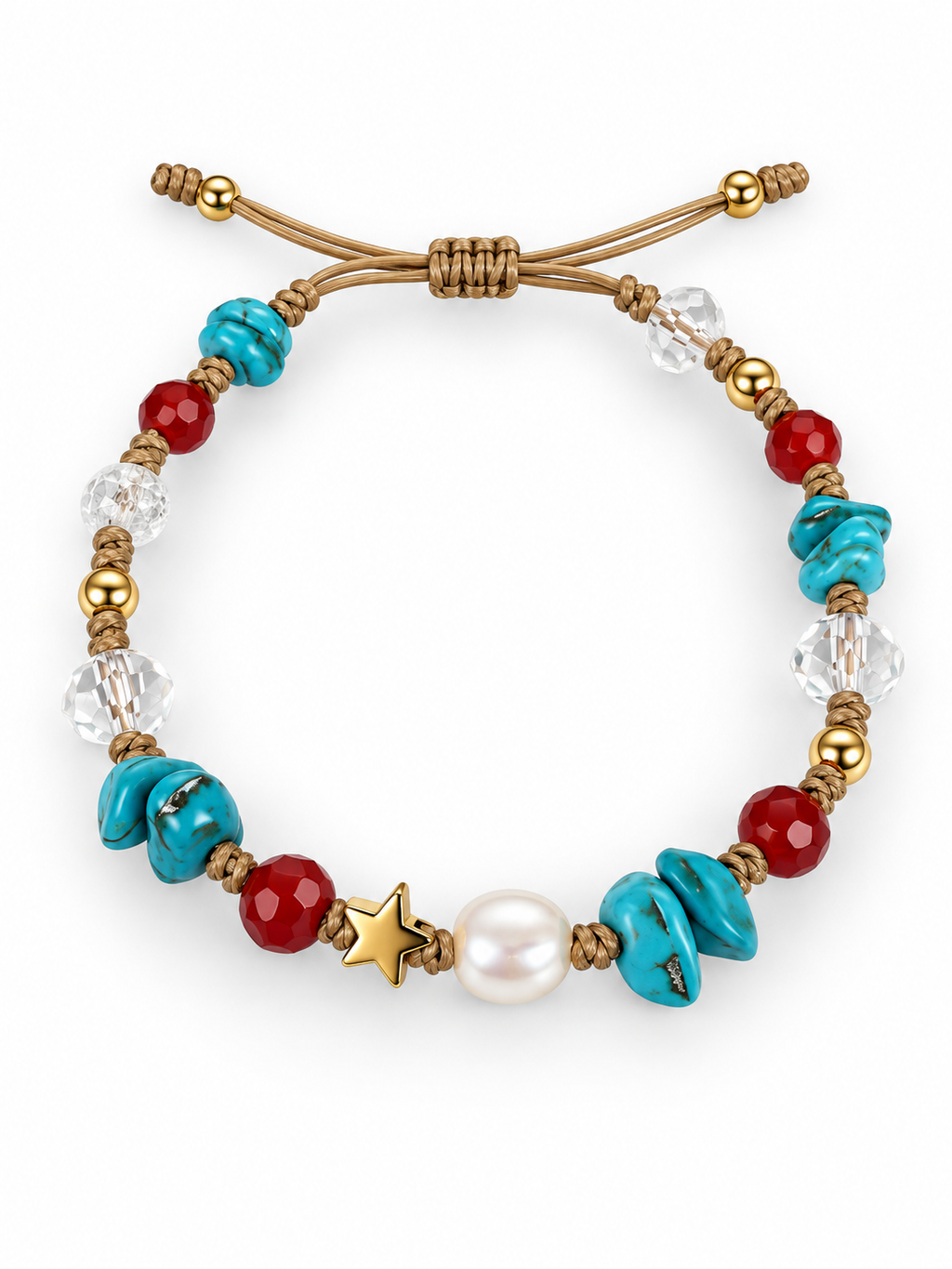 Mixed Stone & Crystal Charm Bracelets