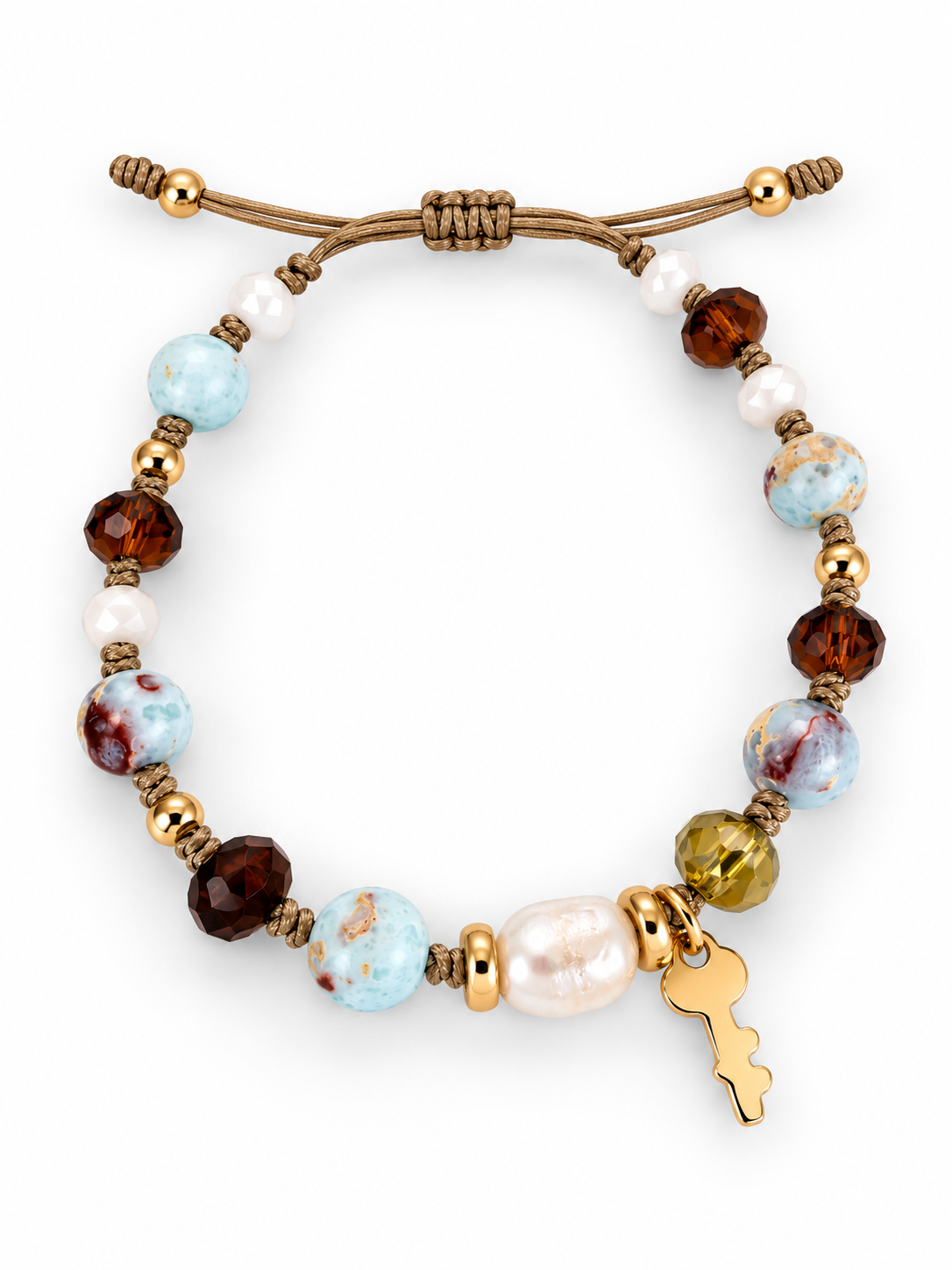 Mixed Stone & Crystal Charm Bracelets