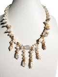 Mermaid Cascade Necklace - Real Shells, Pearls & Sea Turtles