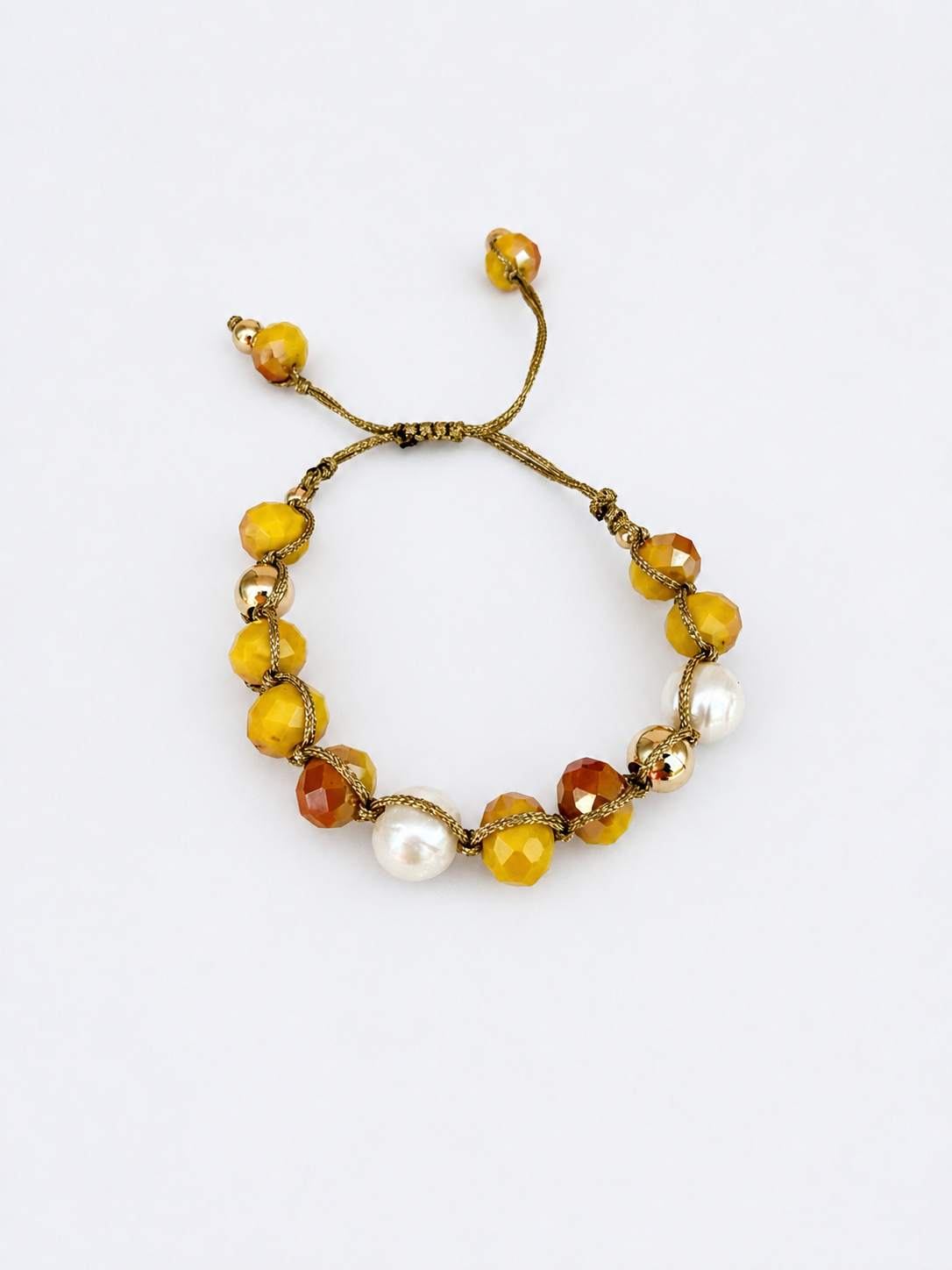 Golden Honey Crystal Bracelet