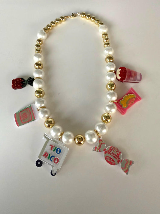 Toronto and Tio Rico Charm Pearls Necklace