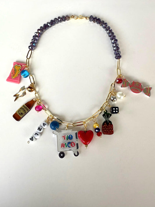 Malta and Toronto Charm Beads Necklace