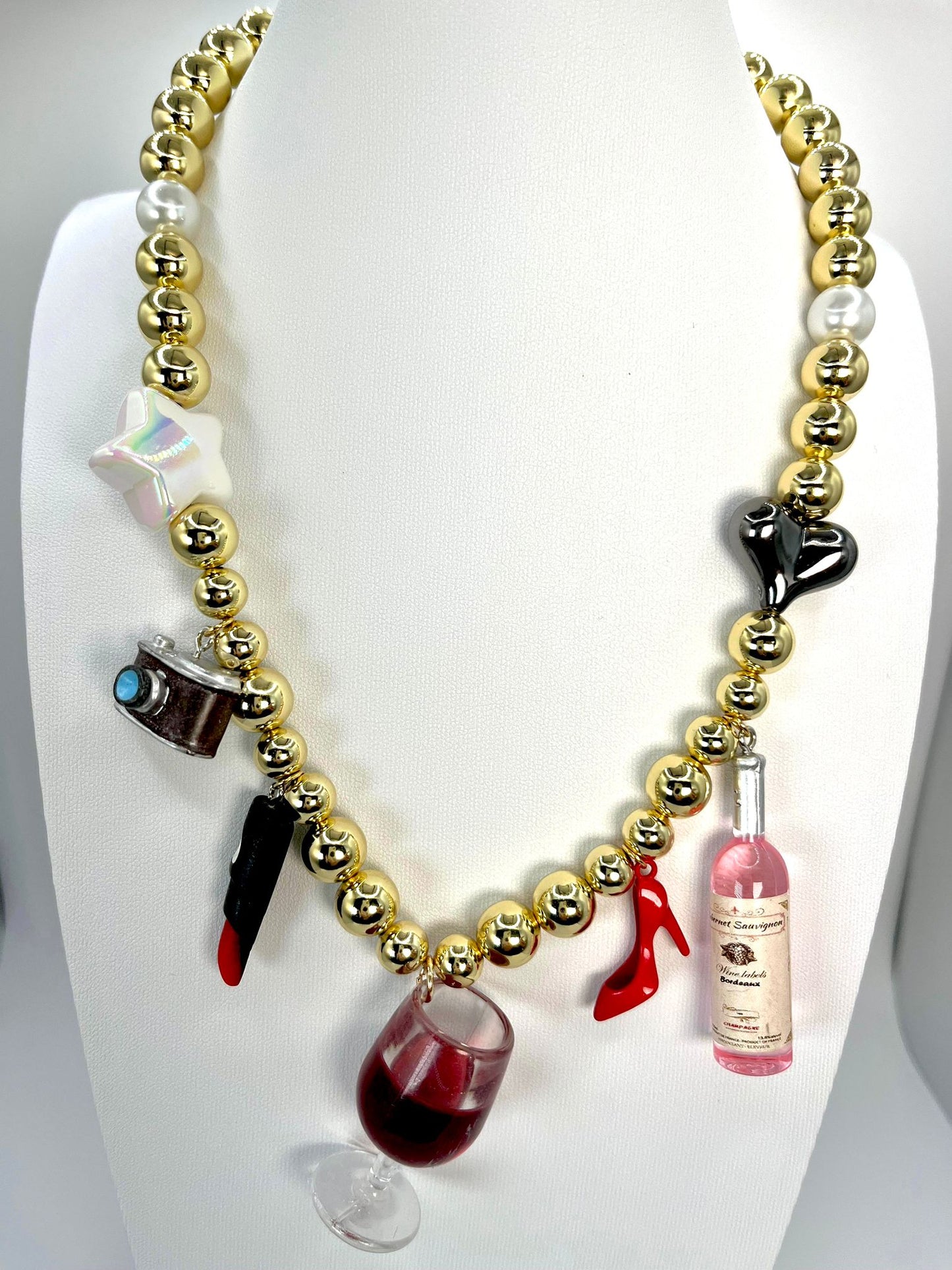 Girl Red Wine Necklace