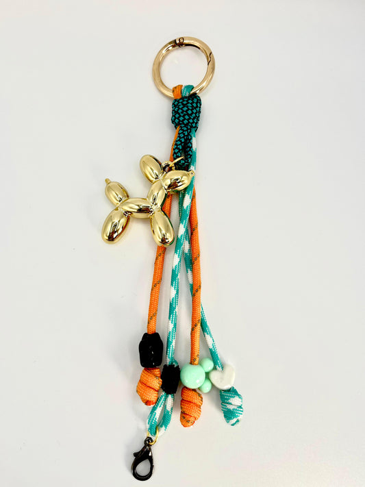 Green & Orange Keychain Doggy