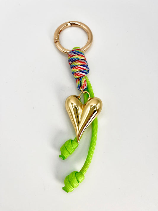 Basic Gold Heart Keychain