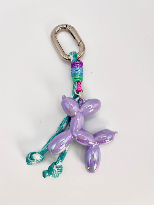 Purple Doggy Keychain